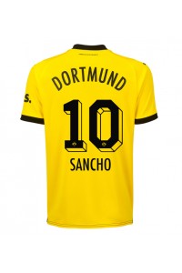 Fotbalové Dres Borussia Dortmund Jadon Sancho #10 Domácí Oblečení 2023-24 Krátký Rukáv